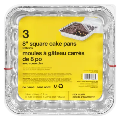 Square Cake Pans with Lids