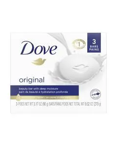 Dove Beauty Bar Soap, Original, 3.17 oz, 3 ct