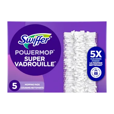 PowerMop Multi-Surface Mopping Pad Refills, 5 count