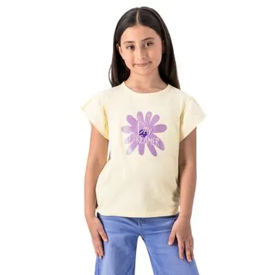 Playera Fantastic Niña Cuello Redondo Diseño Frontal Lentejuelas