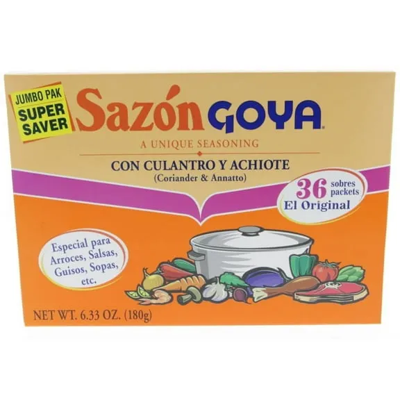 Rollback GOYA Sazon with Coriander and Annatto Seasoning Mix, 36 Packets, 6.33 oz Box $4.38 Was $5.18