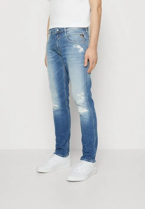 ANBASS - Jeans slim fit - blue denim