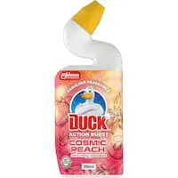 duck toilet cleaner action burst cosmic peach 500mL