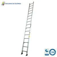 Escalera Certificada 5 m 15 P Sencilla Aluminio Tipo IA 136 kg