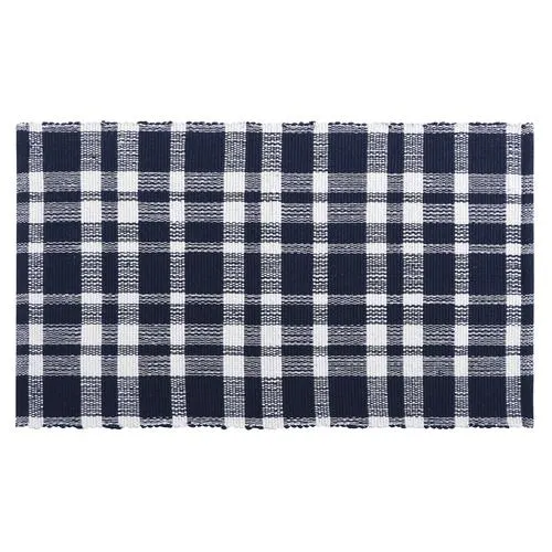 Copper Creek Mills Tartan Navy 20" x 34" Accent Mat