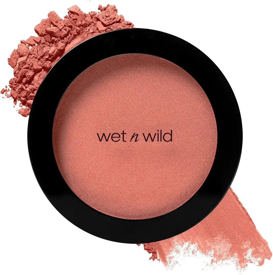 wet n wild Color Icon Blush, Effortless Matte Natural Sheer Glow & Seamless Blend, Luxuriously Infused Smooth Jojoba Oil, Cruelty-Free & Vegan - Bed of Roses