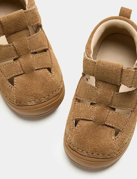 Kids' First Walker Suede Fisherman Sandals (2-5 Small)