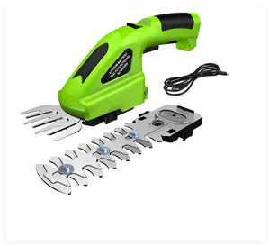 Tagliasiepi e forbici per erba a batteria da 7,2 V, mini tagliasiepi/tagliaerba da 2000 mAh con 2 lame, 1100 giri/min, per tagliare siepi e prati