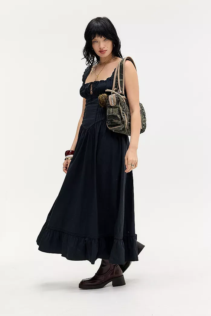 Kimchi Blue Abito Maxi Prairie Gabriette a Vita Bassa