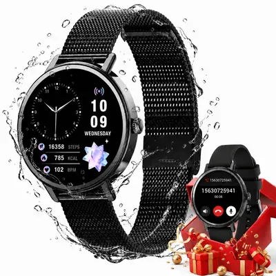 2026 Blackview X30 Damen Smartwatch, mit 100+ Sportmodi, Anrufe, Pulsuhr, SpO2,Smartwatch für Damen mit Schlafmonitor, Zyklus, 10m Wasserdicht
