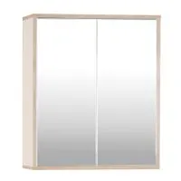 Spiegelschrank MORENA mit 2 Türen, cashmere/Eiche