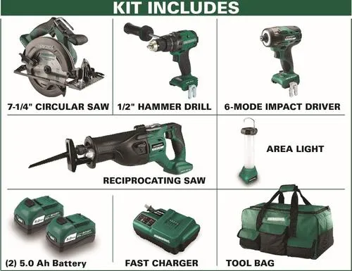 Masterforce BOOST® 20-Volt Brushless Cordless 5-Tool Combo Kit