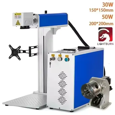 Sihao Fiber 30W 50W Laser Making Machine Laser Engraver DIY Metal Gold Silver Jewelry Ring Optical Engraving Cutting Machine