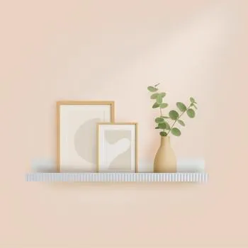 Wandplank ONNIA Opkant Ribbel Wit 90