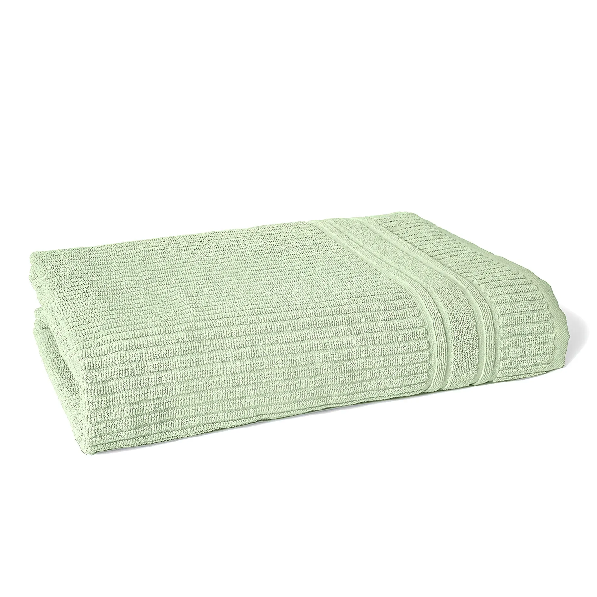 Asciugamano in Cotone Spugna Stripe Verde Oliva 60x100 cm