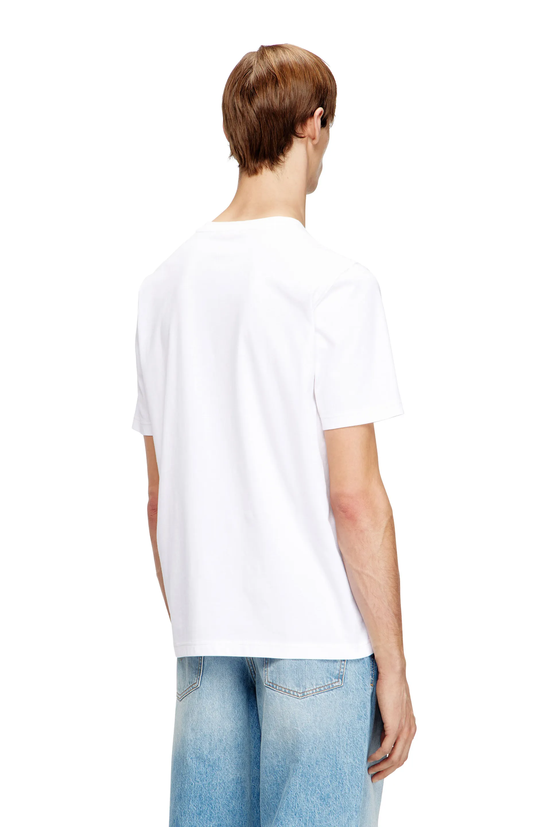 Regular cotton T-shirt with puff print