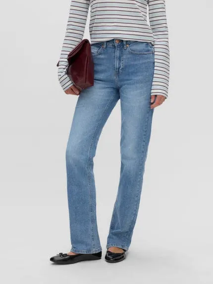 VMTESSA-STRETCH Høyt snitt Straight Fit Jeans