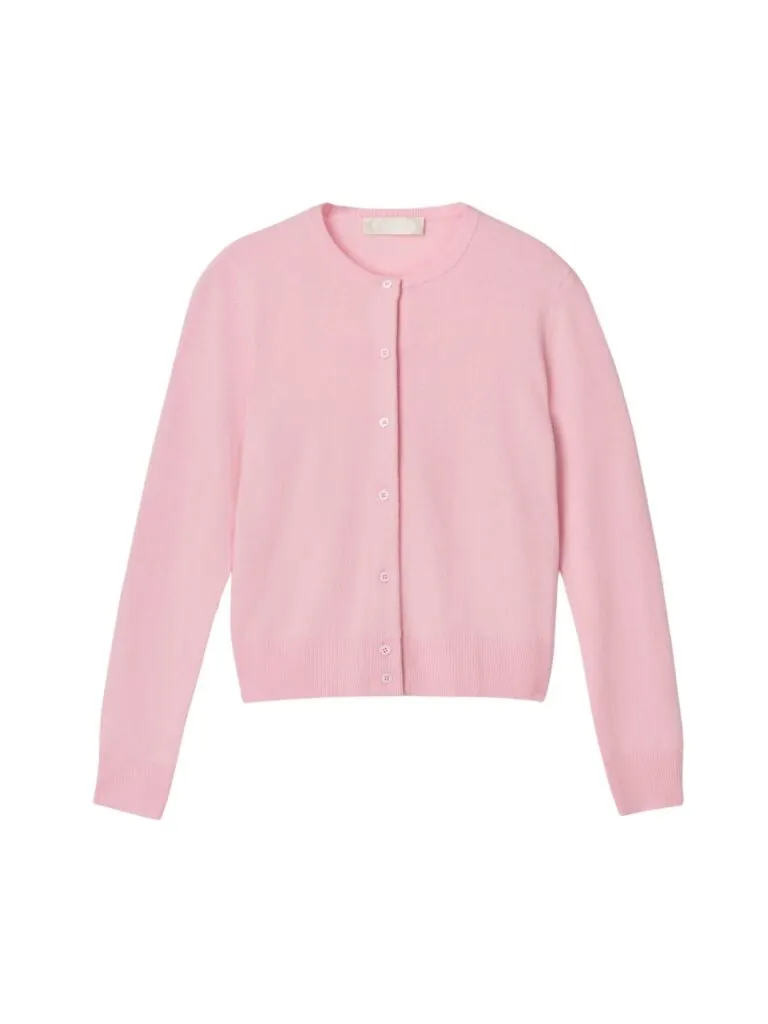 Classic Wool Cardigan - Rosa
