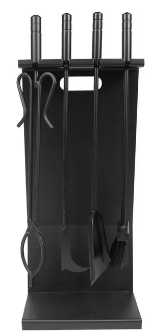 Juego de chimenea 4 piezas 12021 negro