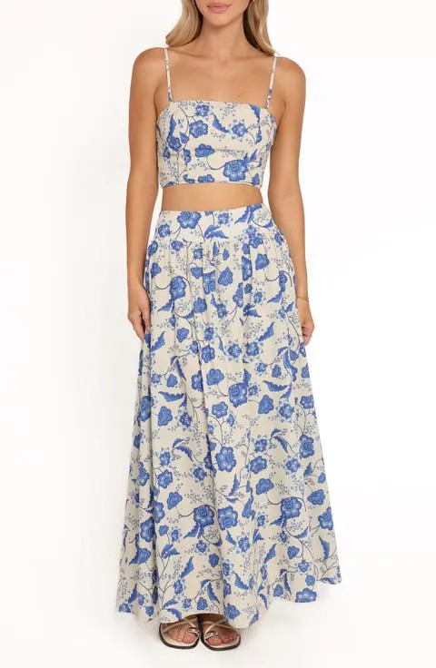 Kristy Cotton Crop Top & Maxi Skirt Set