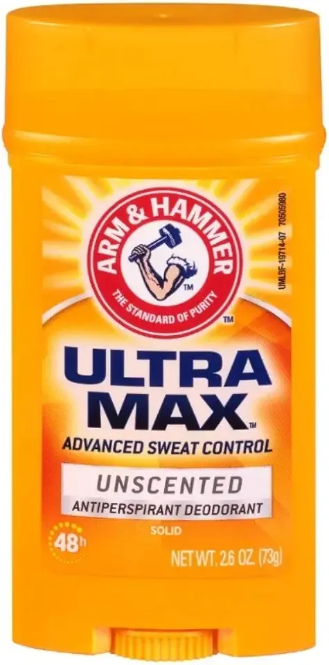 ARM & HAMMER ULTRAMAX Anti-Perspirant Deodorant Invisible Solid Unscented 2.60 oz (Pack of 5)