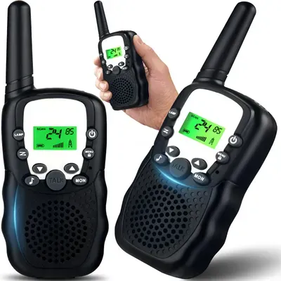 Walkie Talkie Große Reichweite, Funkgerät 8 Kanäle, Reichweite bis zu 3km, Handfunkgerät Walky Talky für Camping Radtouren Retoo