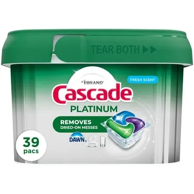 Platinum Dishwasher Detergent Fresh, 39ct