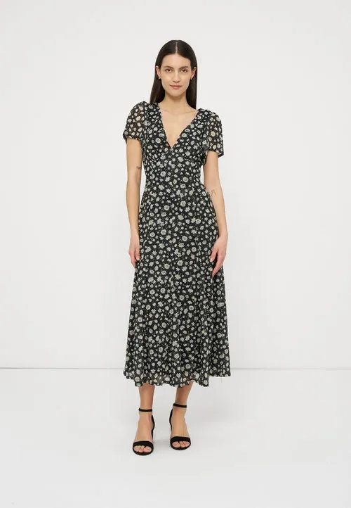 Anna Field Jerseykjole - black/white