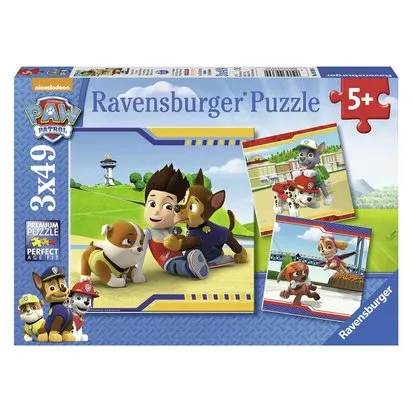 PAT'PATROUILLE - PUZZLES 3X49 PIECES HEROS A FOURRURE
