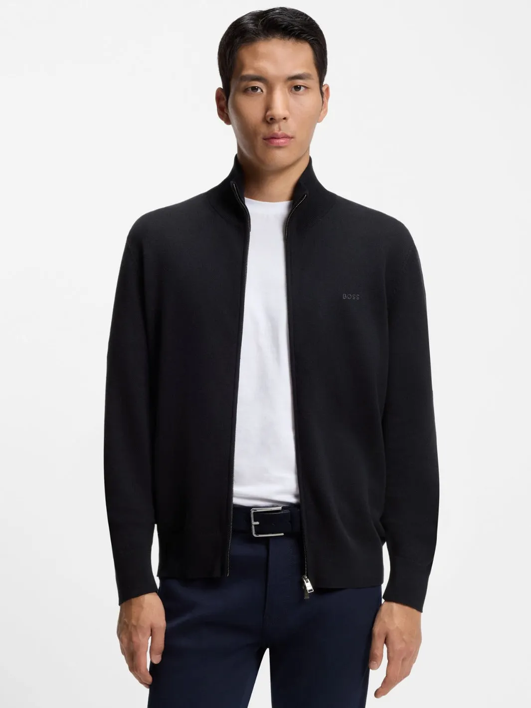 KNITTED COTTON CARDIGAN