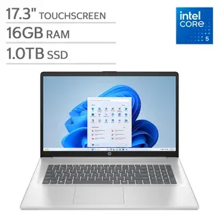 HP 17.3" HD+ Touchscreen Laptop - Intel Core 5 120U - (1600 x 900) - 16GB Memory - 1TB SSD - Windows 11 Home