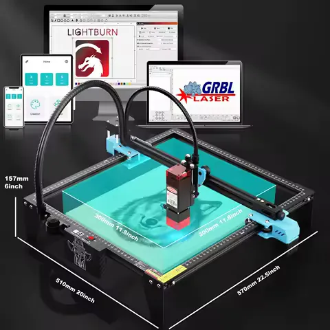 TwoTrees TTS-10 Pro 80W Laser Engraver Stainless Steel DIY Logo Printer Metal TTS-55Pro Laser Engraving Machine CNC Wood Cutting