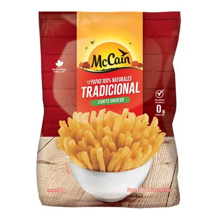 Papas corte recto y grueso McCain 500 g