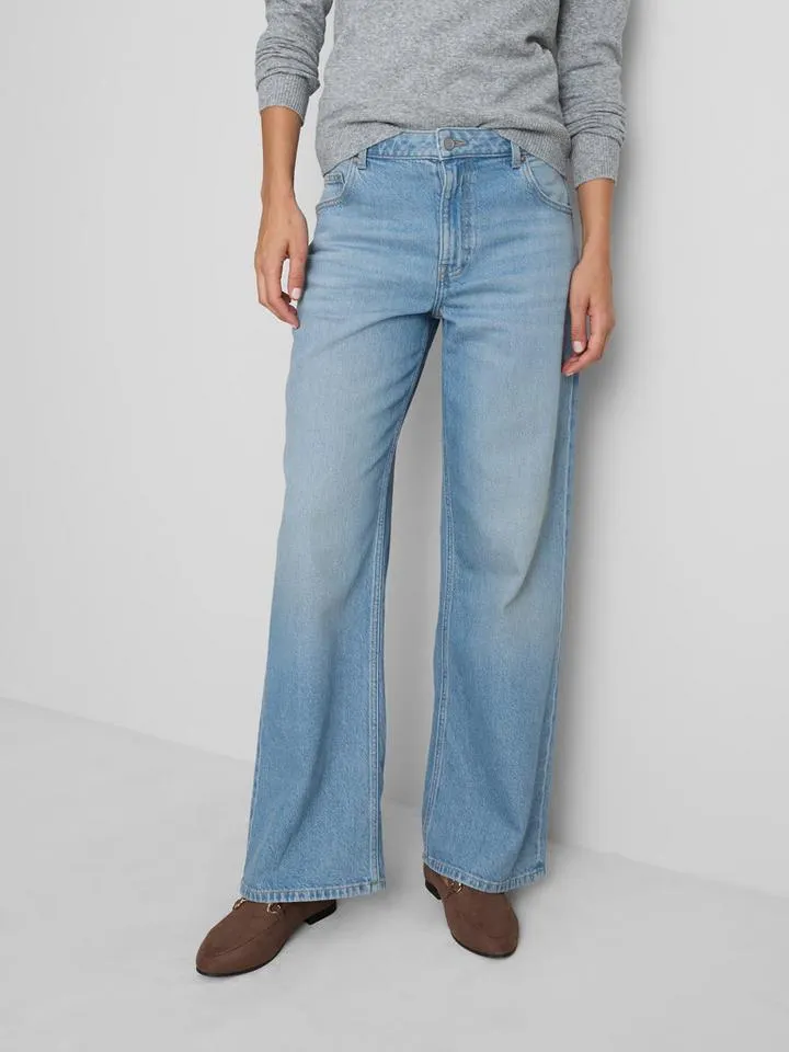 Jean large en denim de coton majoritaire