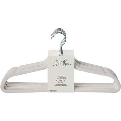 Flocked Hangers Beige