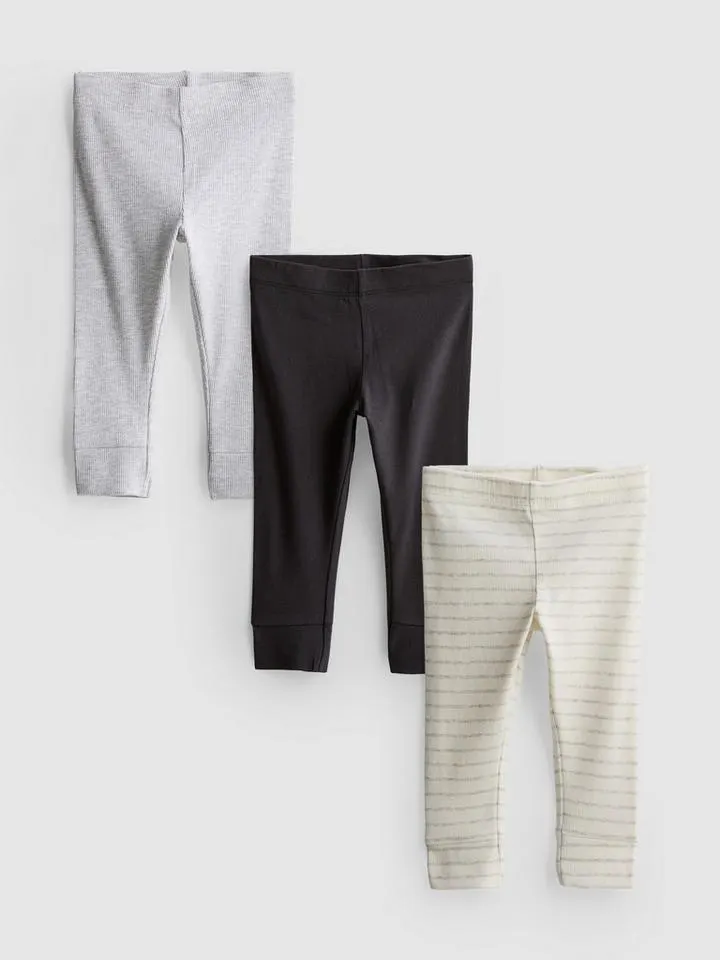 0–18 mois | Lot de 3 leggings nouveau-né