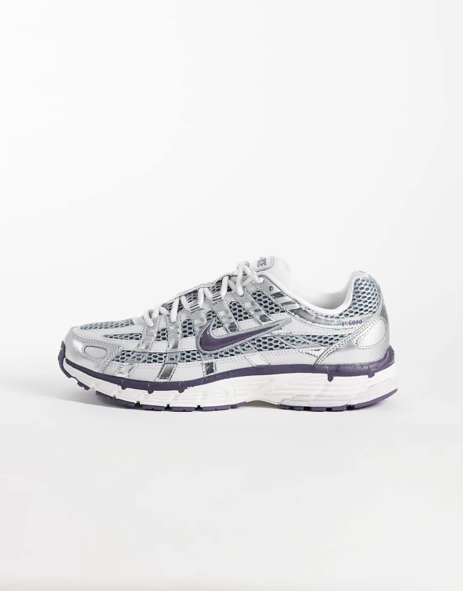 Nike P-6000 trainers in grey and metallic