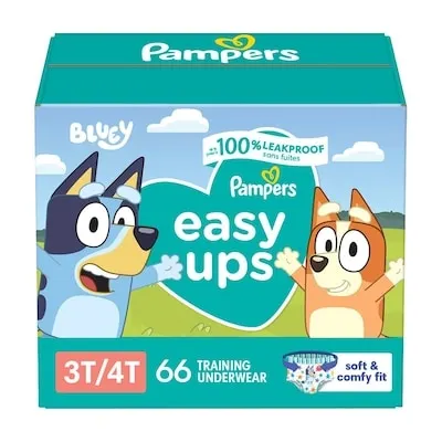 Easy Ups Training Underwear Boys Size 4 3T4T 66 Count