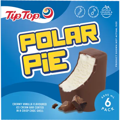 Tip Top Polar Pie Vanilla Ice Cream 6s