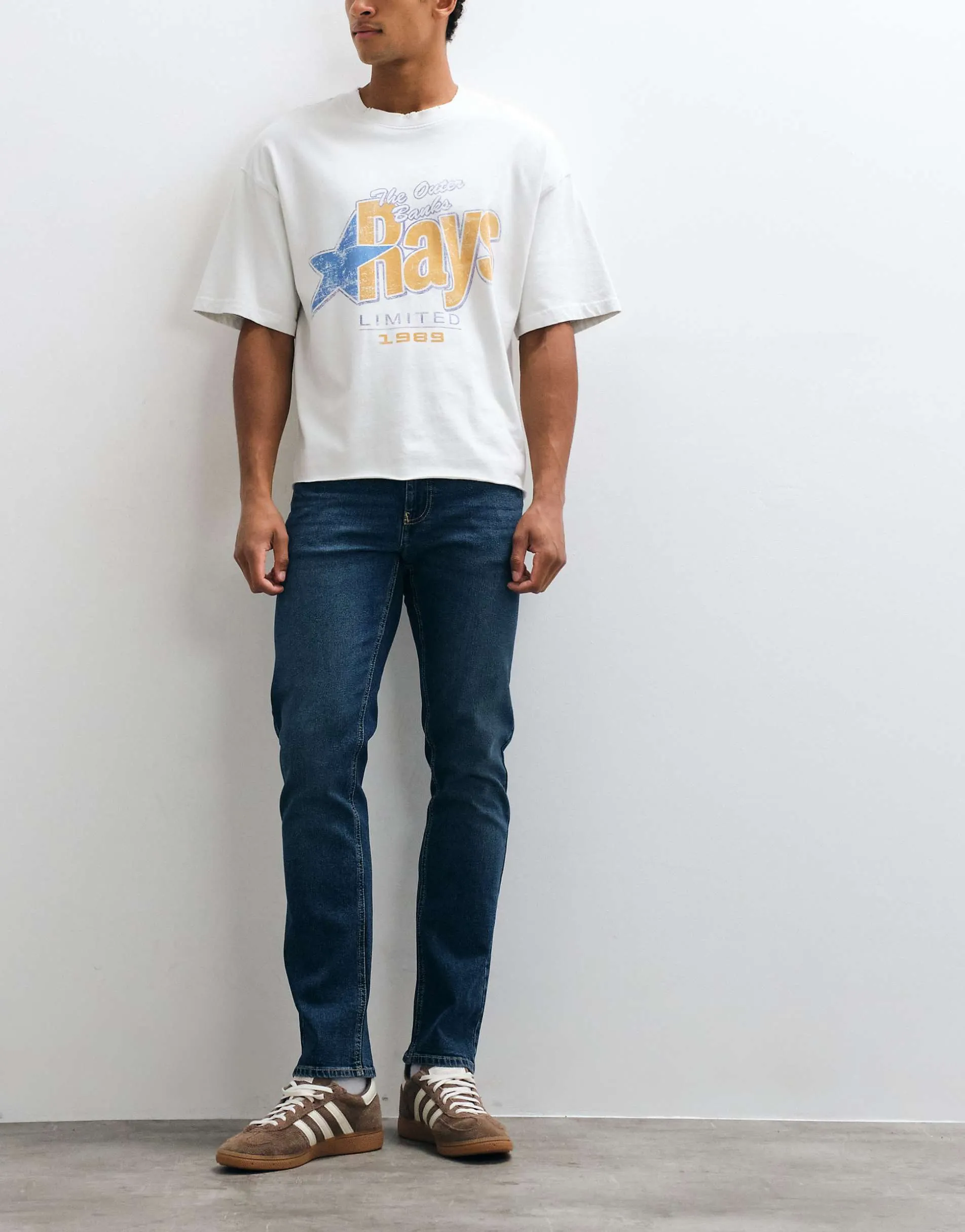 New Look slim jeans in vintage blue