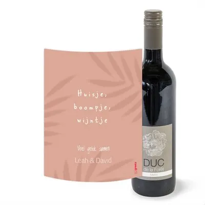Duc de la Foret | Merlot | New Home met eigen tekst | 750 ml