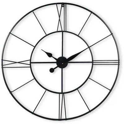 Metaal rond 80cm zwart strak dessin 63