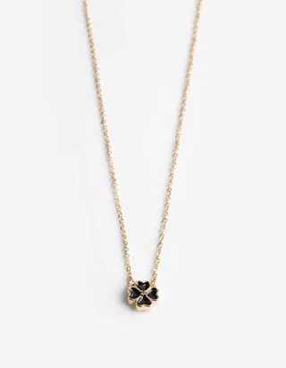 Collana - Dettagli metallizzati - oro
