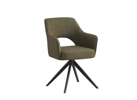 Draaistoel Mesa 55x48x84cm - stof - groen