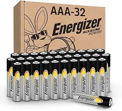 Energizer Alkaline Power AAA Batteries, 32 Count, Long-Lasting Triple A Batteries, Suitable for Everyday Electronics and Emergency Gear Energizer Alkaline Power AAA Batteries, 32 Count, Long-Las…