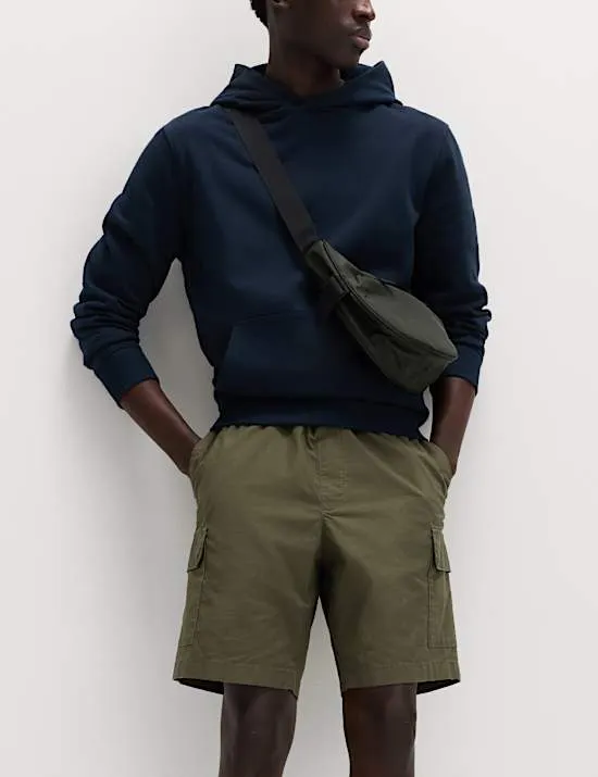 Elasticated Waist Ripstop Cargo Shorts