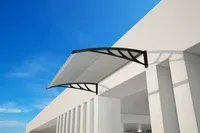 Alero policarbonato translúcido 80 x 115 cm