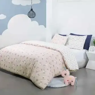 Tudo Home Kids Sparkle Squad Flannelette Duvet Cover Set