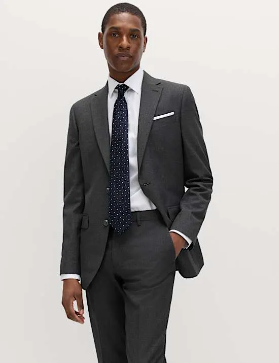 Maschinenwaschbare Slim Fit Anzugjacke