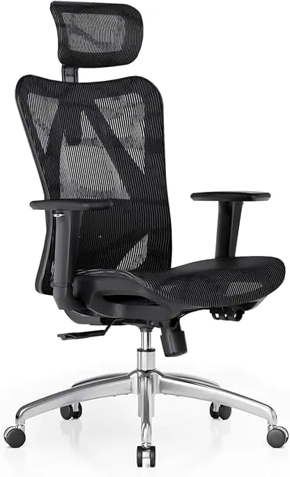 SIHOO M57 Ergonomic Office Chair, Mesh Back Desk Chair with 3D Armrests | Lumbar Support & Adjustable Headrest, Comfortable Computer Chair, Office Chair Hold 330 LBS, Home Office - Black SIHOO M57 Ergonomic Office Chair, Mesh Back Desk Chair…